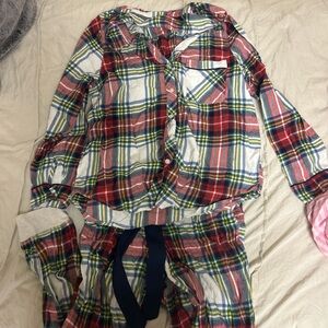 Aerie plaid print pajama set